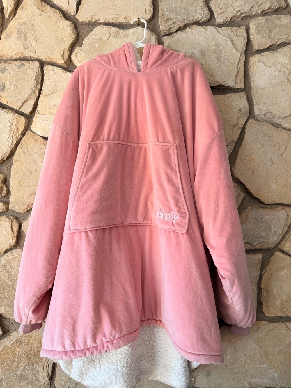 Pink Hooded Oversized Wearable Blanket - The Comfy